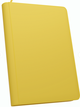 Stealth 9 Pocket Zip Binder - Yellow