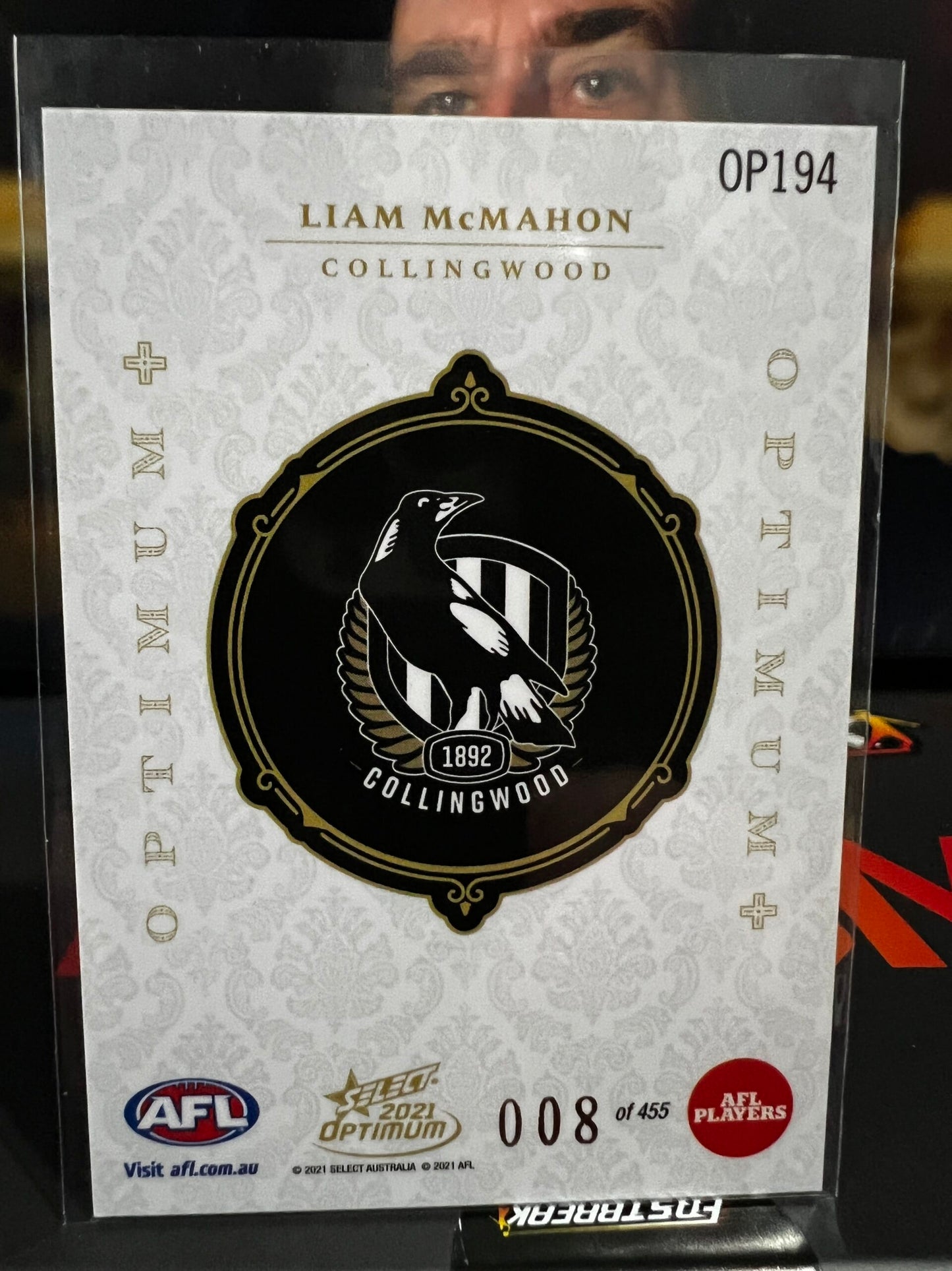 Liam McMahon - Collingwood - 2021 - Optimum - Optimum RC + - 008/455
