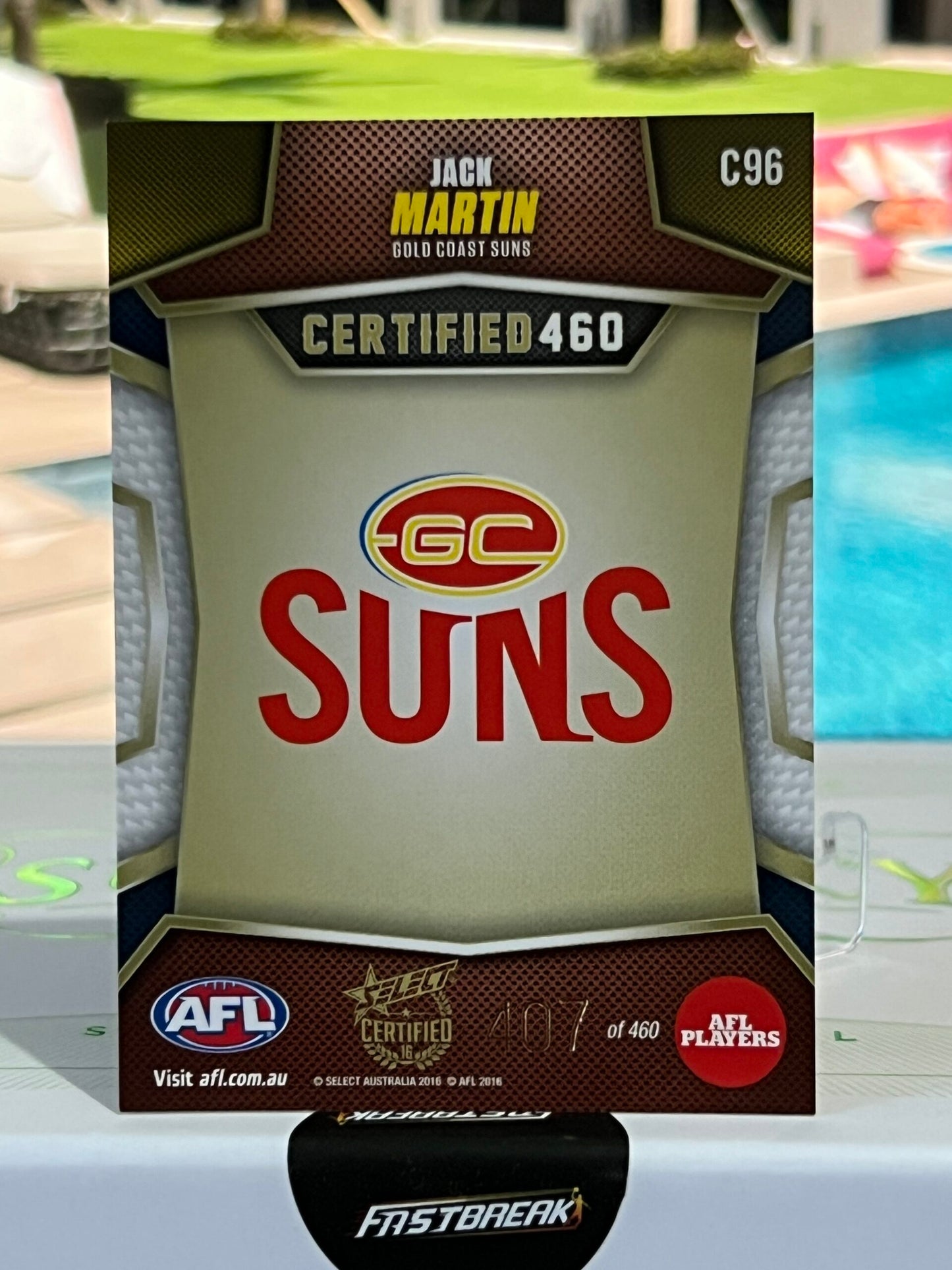 Jack Martin - Gold Coast - 2016 - Certified - 460 Paralell - 407/460