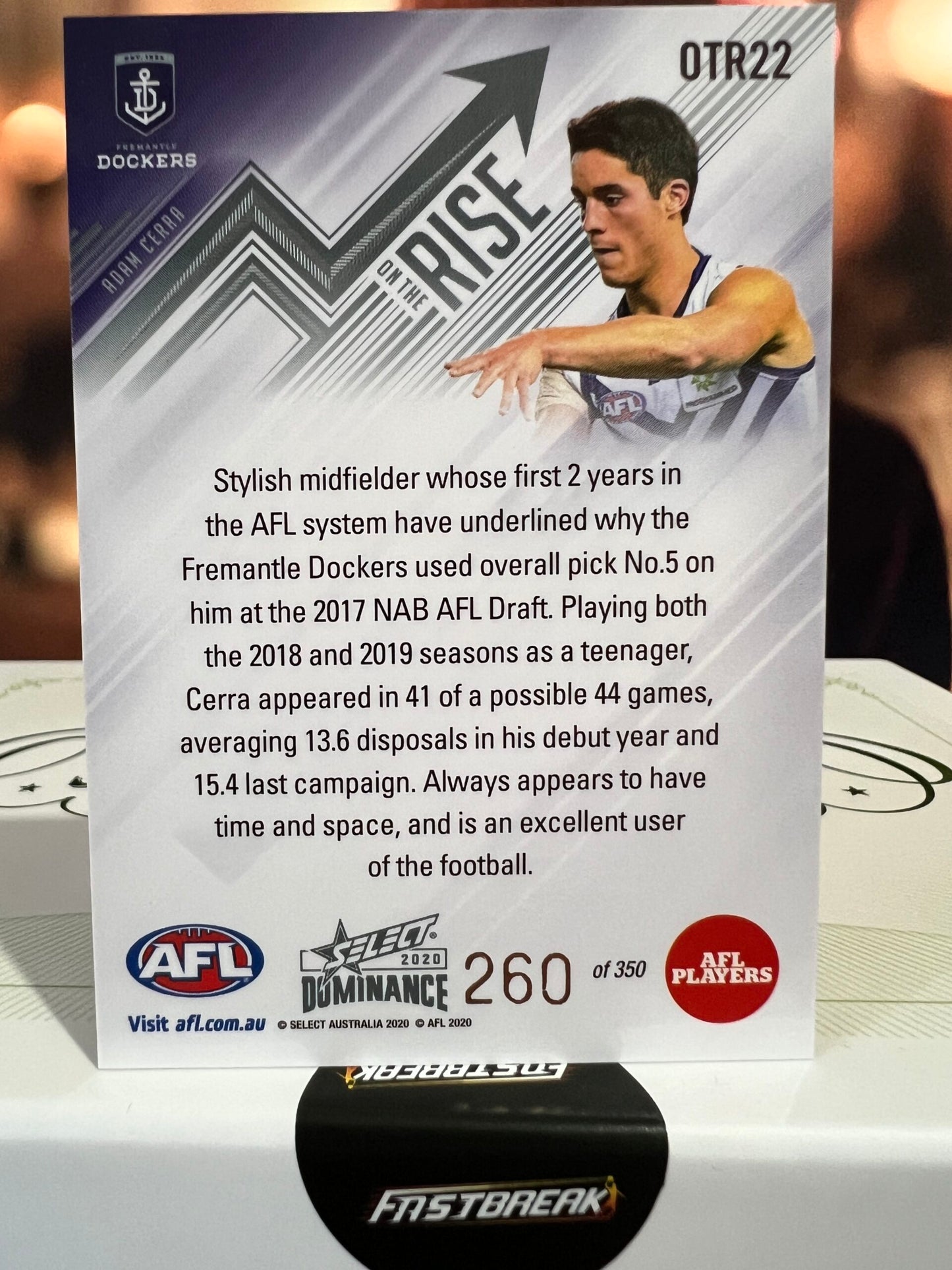 Adam Cerra - Fremantle - 2020 - Dominance - On The Rise - 260/350