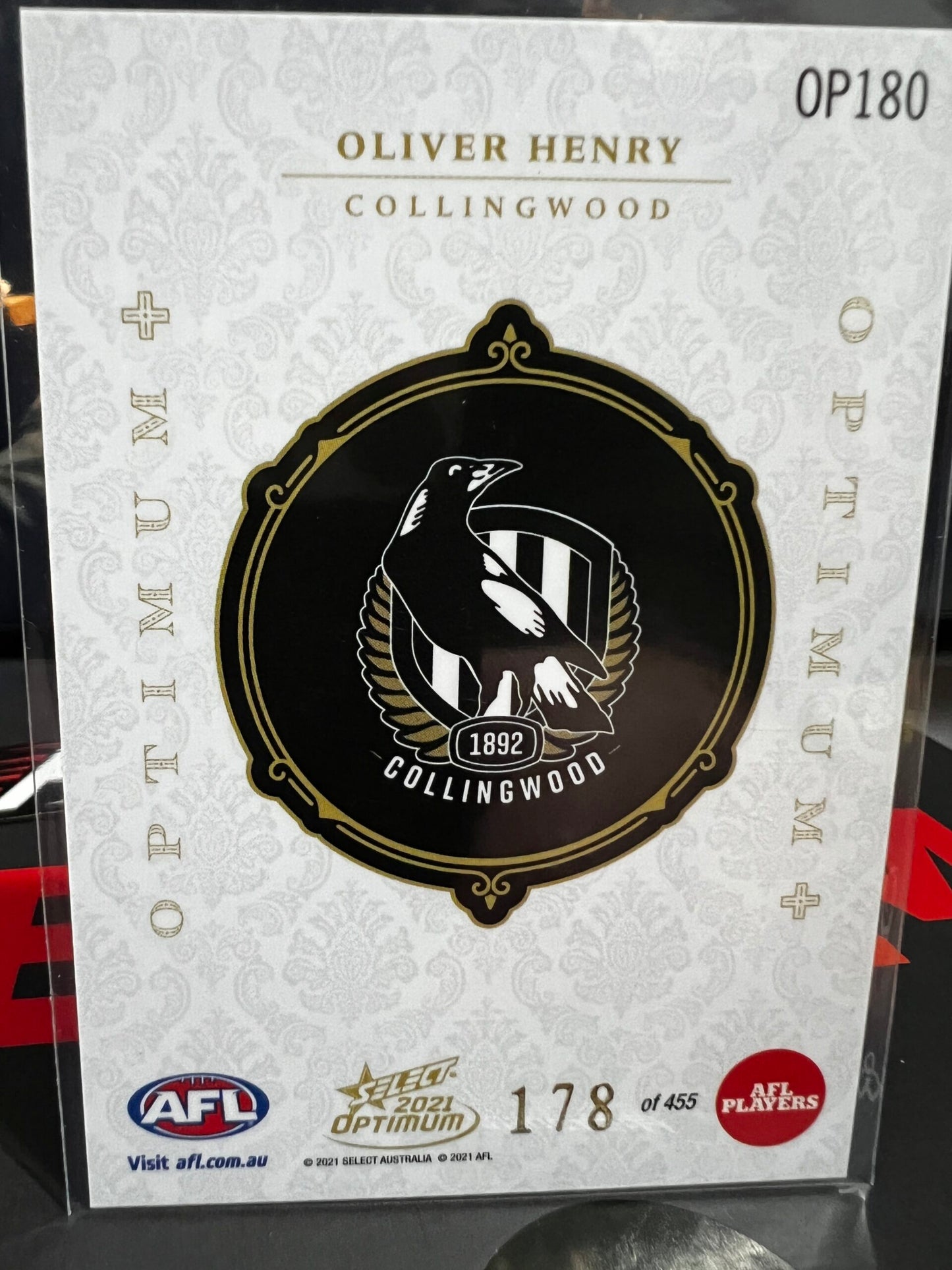 Oliver Henry - Collingwood - 2021 - Optimum - Optimum RC + - 178/455