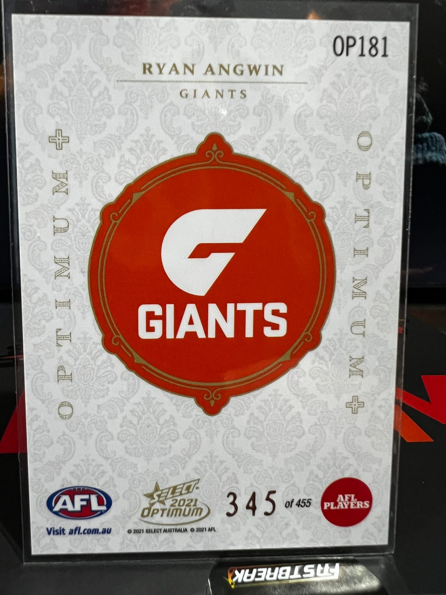 Ryan Angwin - GWS - 2021 - Optimum - Optimum RC + - 345/455