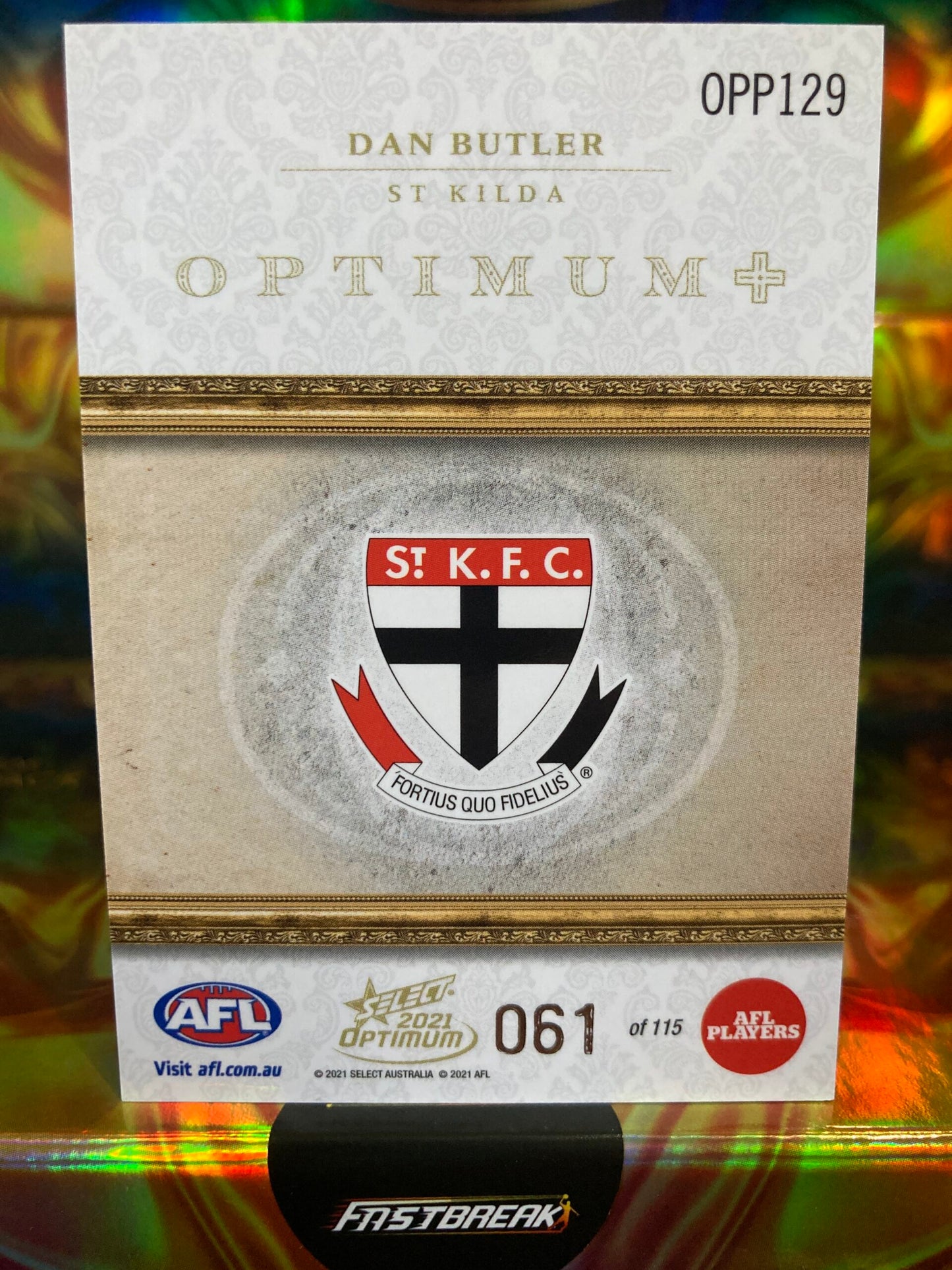 Dan Butler - St Kilda - 2021 - Optimum - Optimum + Paralell - 61/115