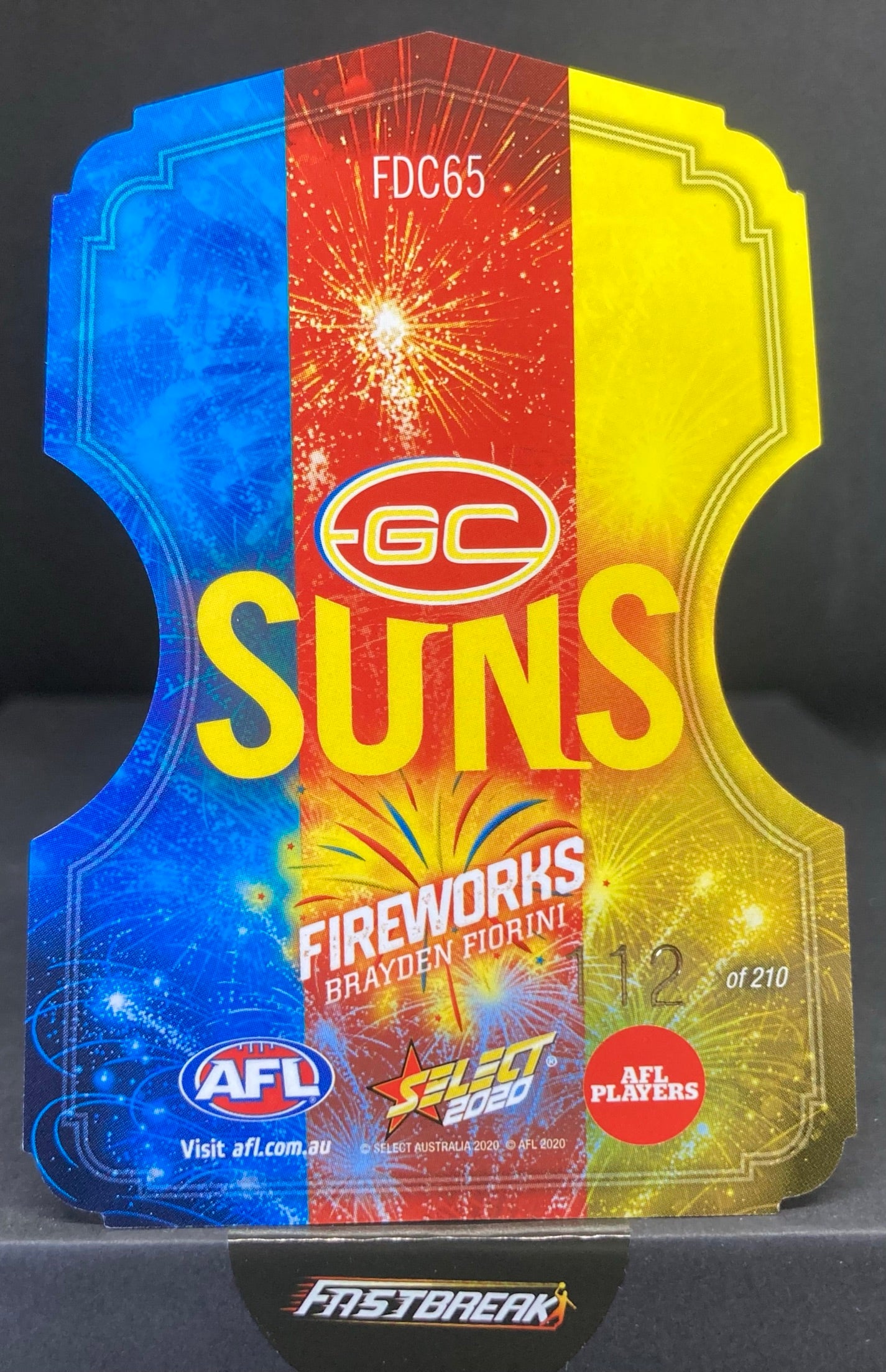 Brayden Fiorini - Gold Coast - 2020 - Footy Stars - Fireworks - 112/210