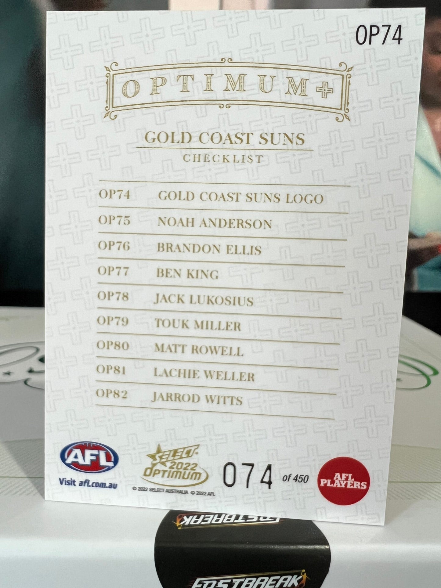 Header - Gold Coast - 2022 - Optimum - Optimum + - 74/450