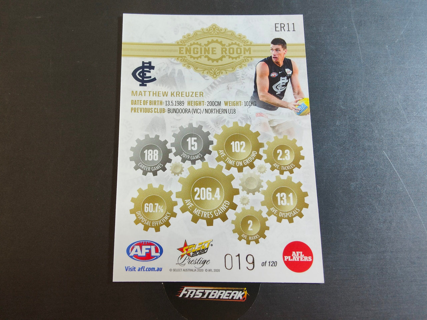 Matthew Kreuzer - Carlton - 2020 - Prestige - Engine Room - 19/120