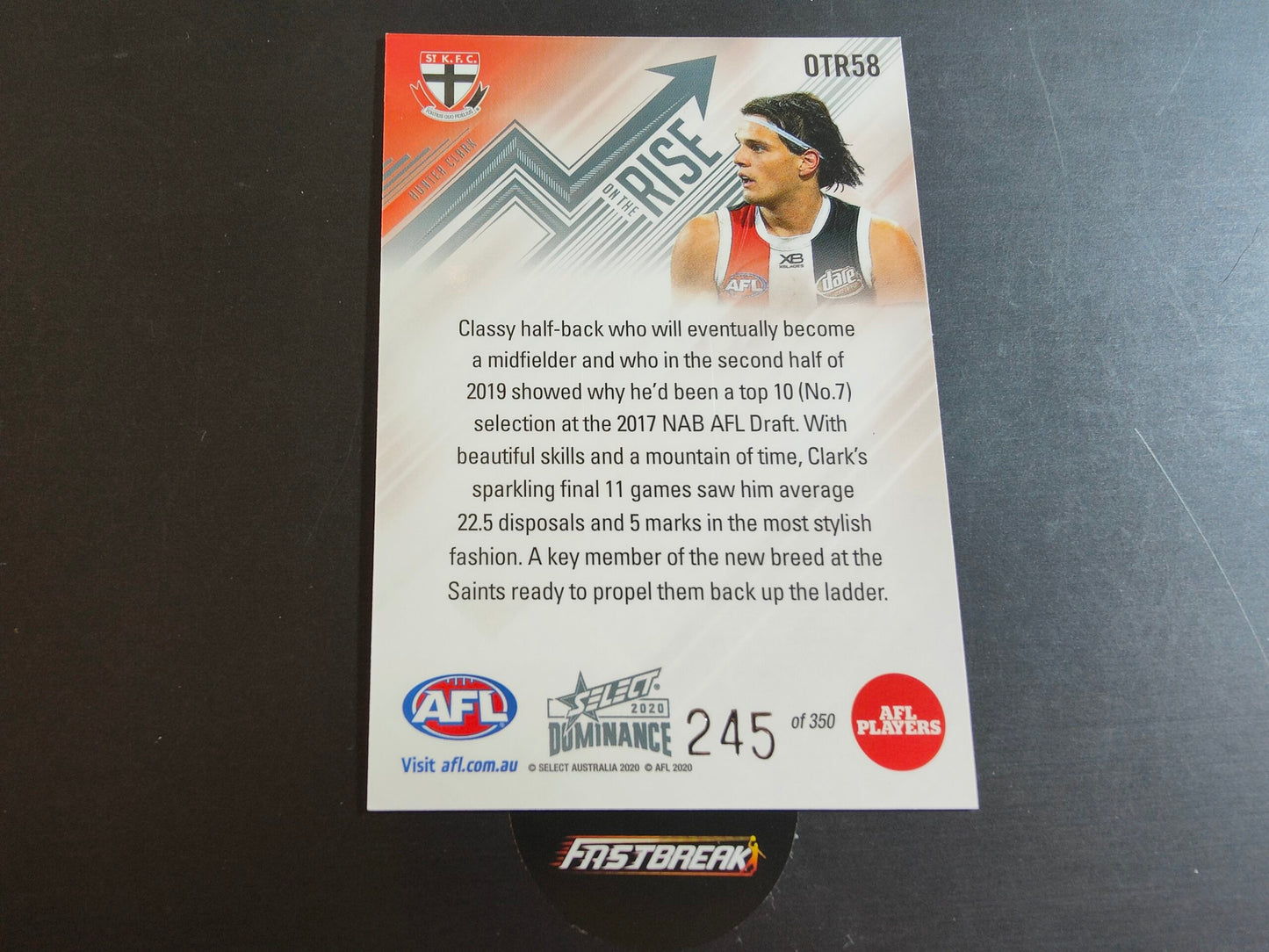 Hunter Clark - St Kilda - 2020 - Dominance - On the rise - 245/350