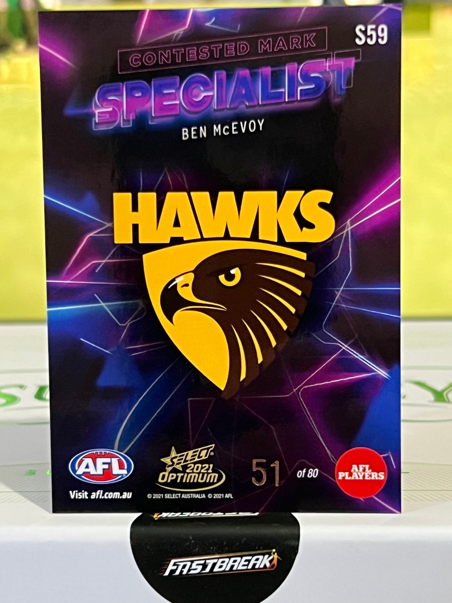 Ben McEvoy - Hawthorn - 2021 - Optimum - Specialist - 51/80