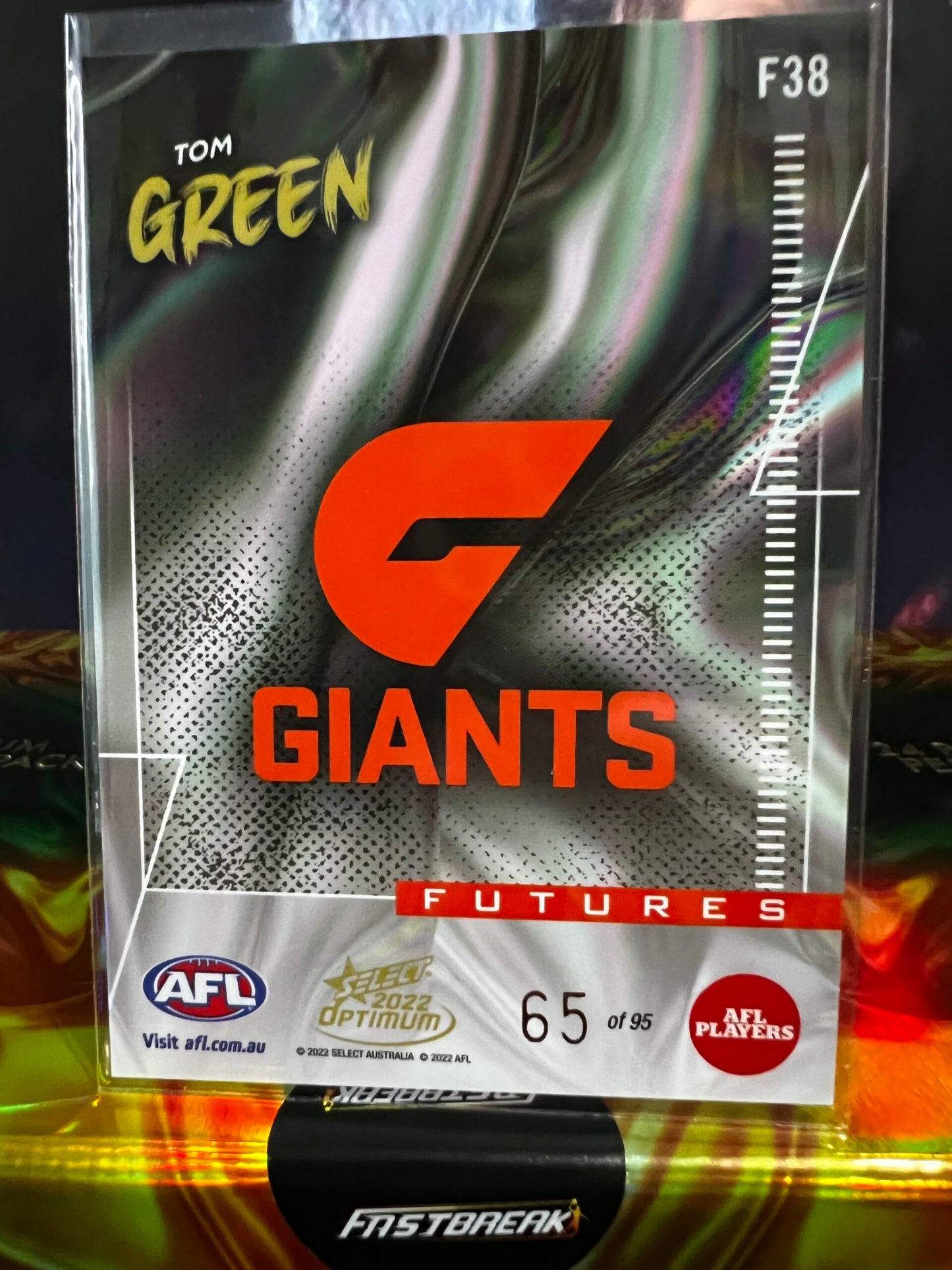 Tom Green - GWS - 2022 - Optimum - Futures - 65/95