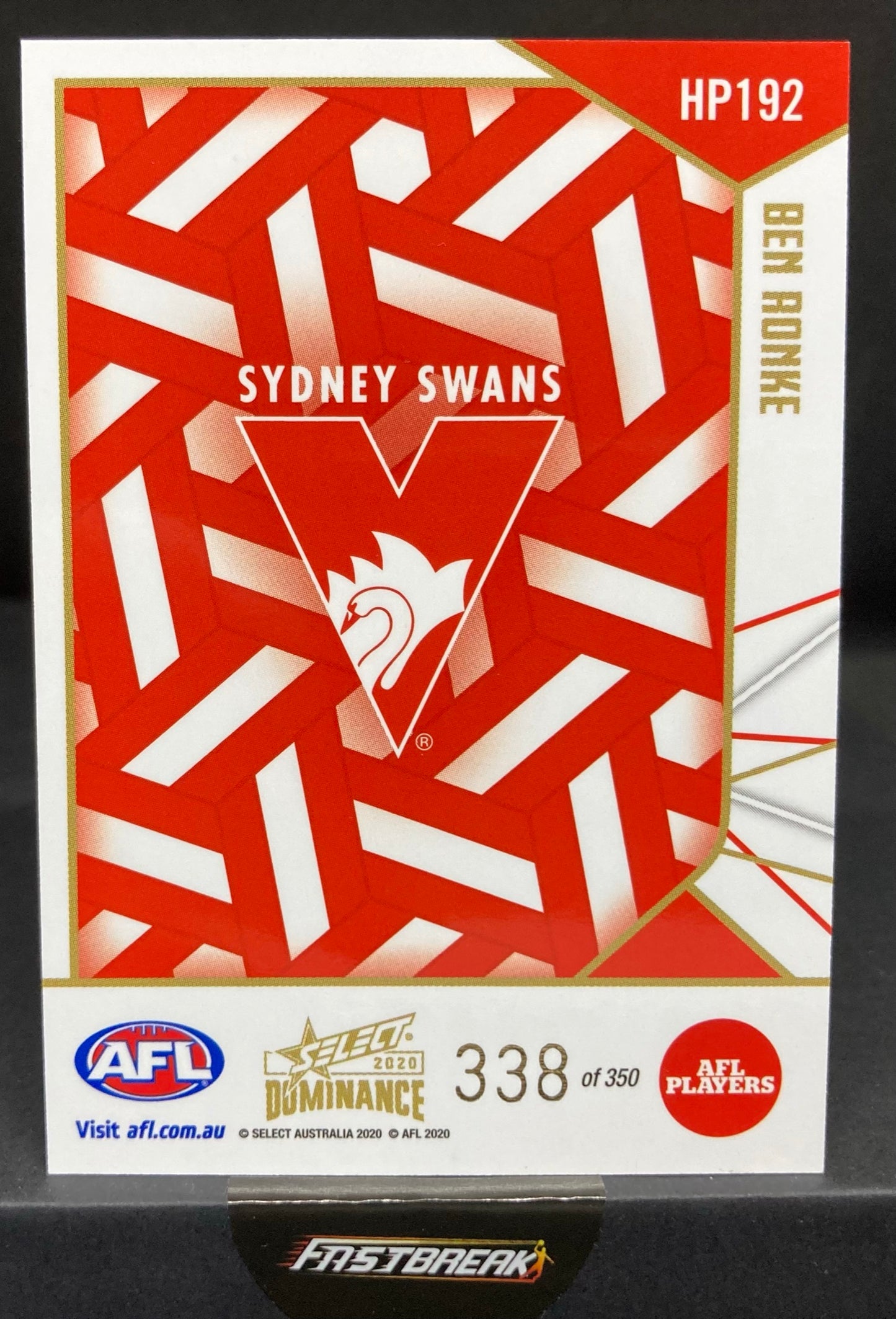 Ben Ronke - Sydney - 2020 - Dominance - Holofoil - 338/350