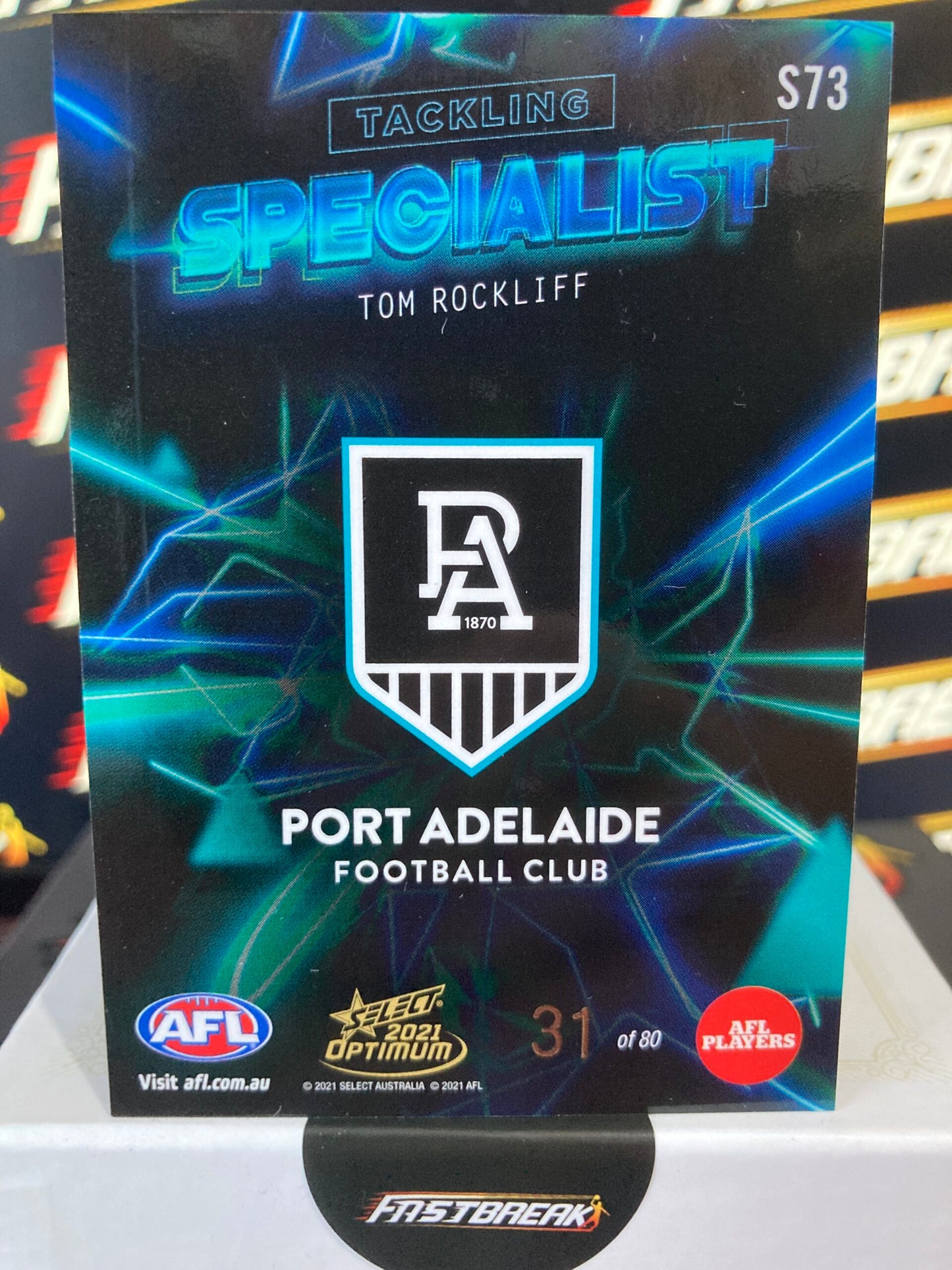 Tom Rockliff - Port Adelaide - 2021 - Optimum - Specialist - 31/80