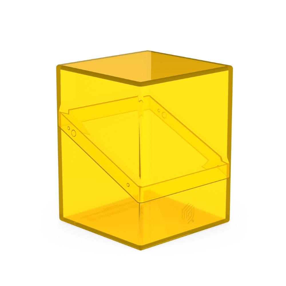 Ultimate Guard: Deck Box – Boulder 100+ – Clear: Assorted Colours - Colour: Amber