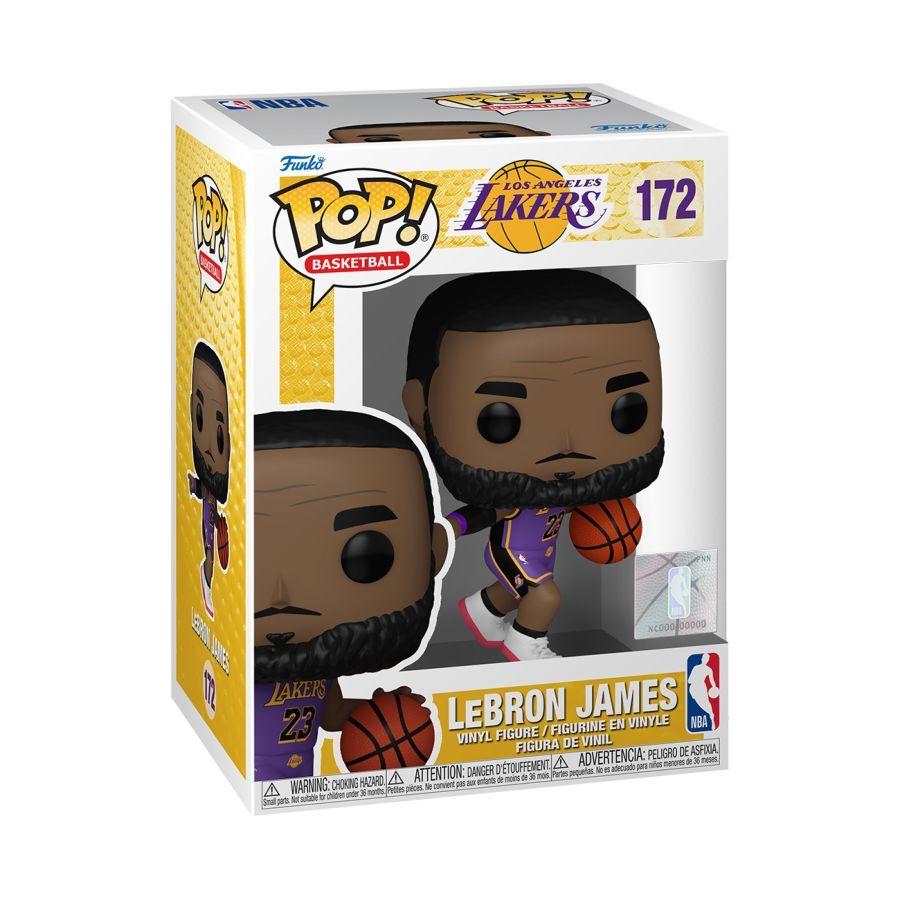 NBA: Lakers – LeBron James (Purple Uniform #23) Pop! Vinyl