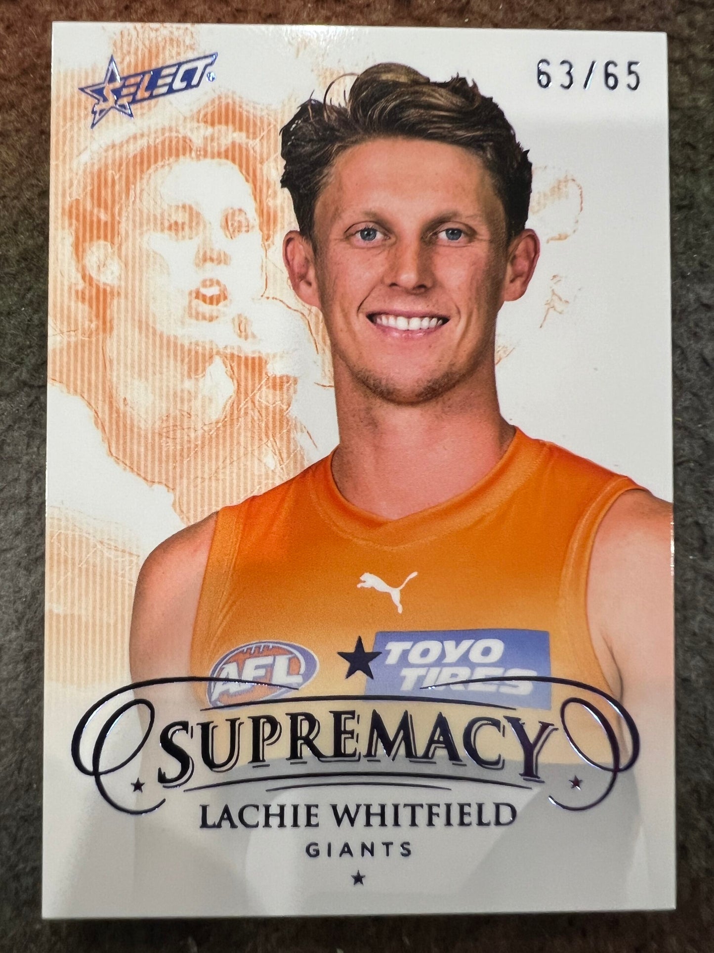 Lachie Whitfield - GWS - 2024 - Supremacy - BLUE PORTRAIT - 63/65