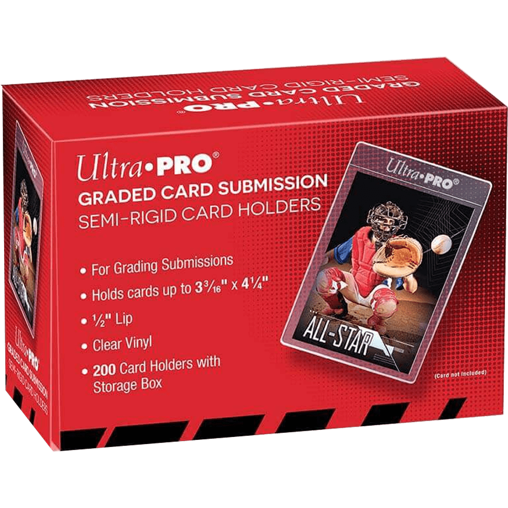 Ultra Pro Graded card submission Semi Rigid 1/2" Lip Tall Sleeves 200pk