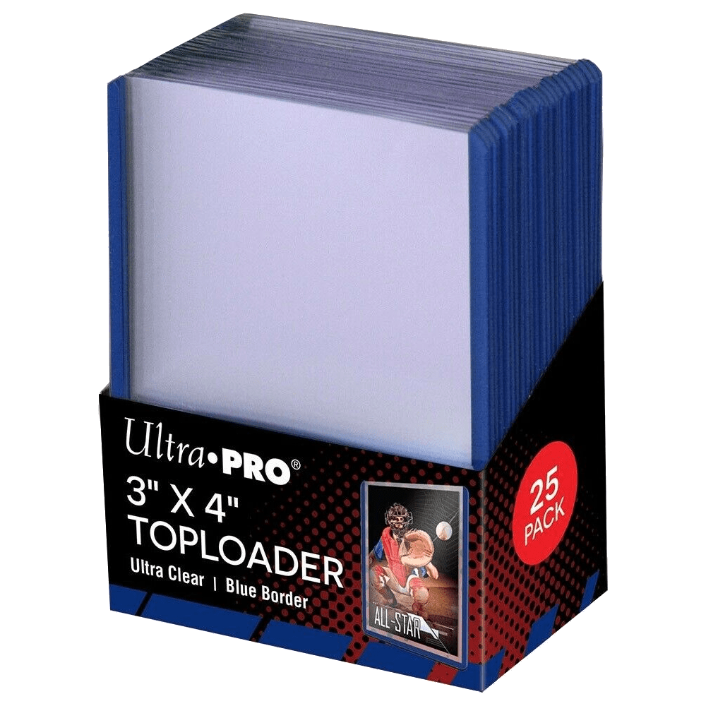 Ultra Pro 35pt Toploader Blue Border 25pk