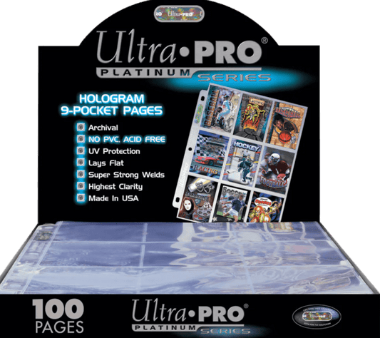 Ultra Pro - 9-Pocket Platinum Pages (Box of 100)