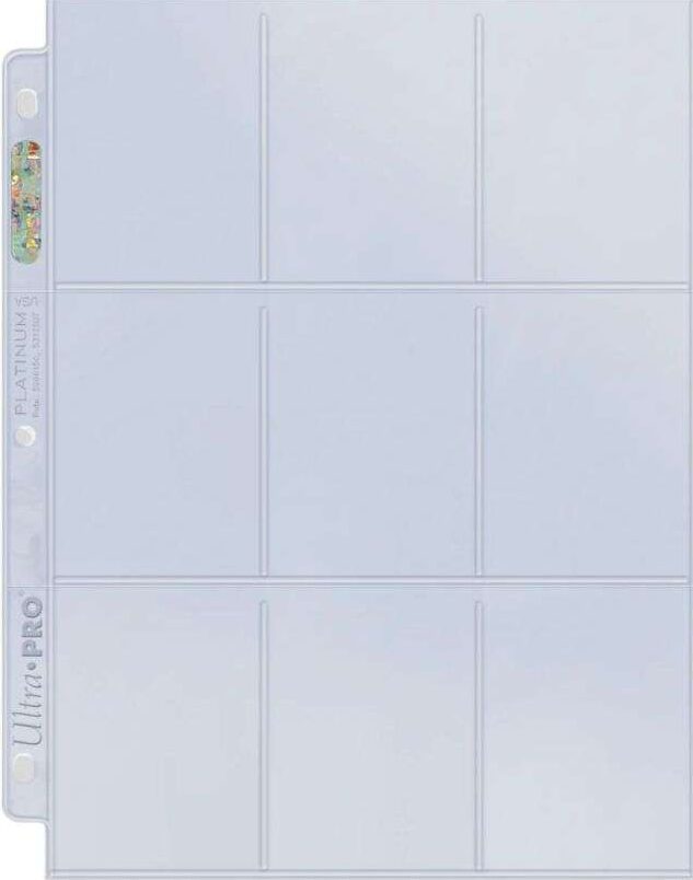 Ultra Pro - 9-Pocket Platinum Pages (Box of 100)