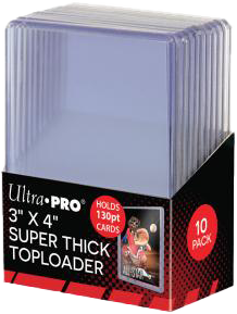 Ultra Pro 130pt Super Thick Toploader 10pk