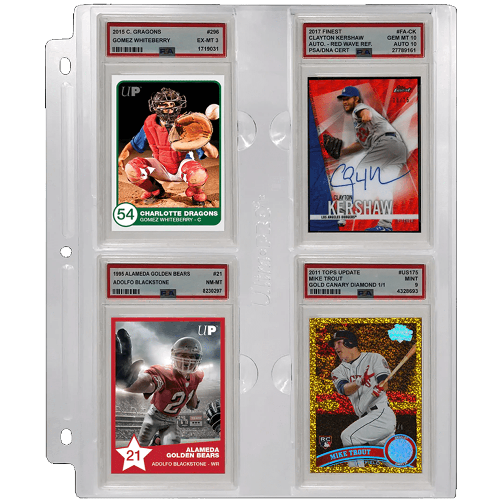 Ultra Pro Page - 4-Pocket Page for Graded PSA Slabs