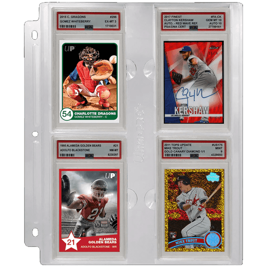 Ultra Pro Page - 4-Pocket Page for Graded PSA Slabs