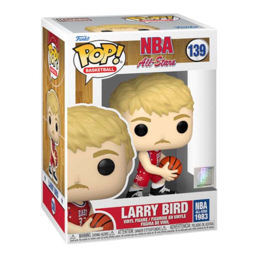 NBA: Legends - Larry Bird White All Star Uni 92 Pop! Vinyl 139