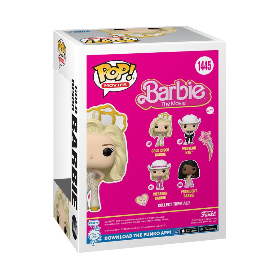Barbie: The Movie (2023) - Gold Disco Barbie Pop! Vinyl