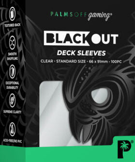 Blackout Deck Sleeves - Standard Size - Colour: clear