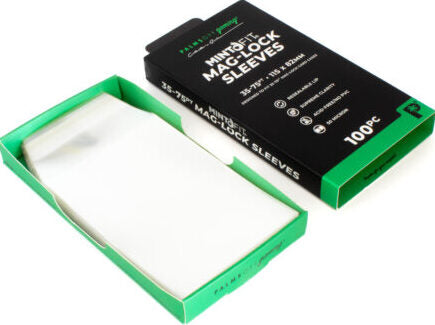 MintFit Mag-Lock Card Case Sleeves (35pt-75pt) - 100pc