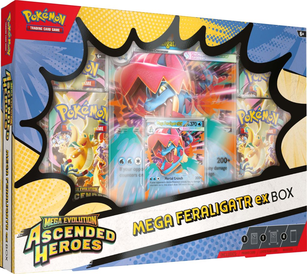 Mega Evolution—Ascended Heroes Mega Meganium ex Box, Mega Emboar ex Box, or Mega Feraligatr ex Box