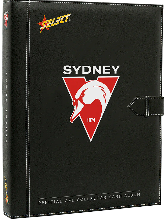 AFL Folder Assorted Team Collector Card Album - Teams: SYDNEY SWANS
