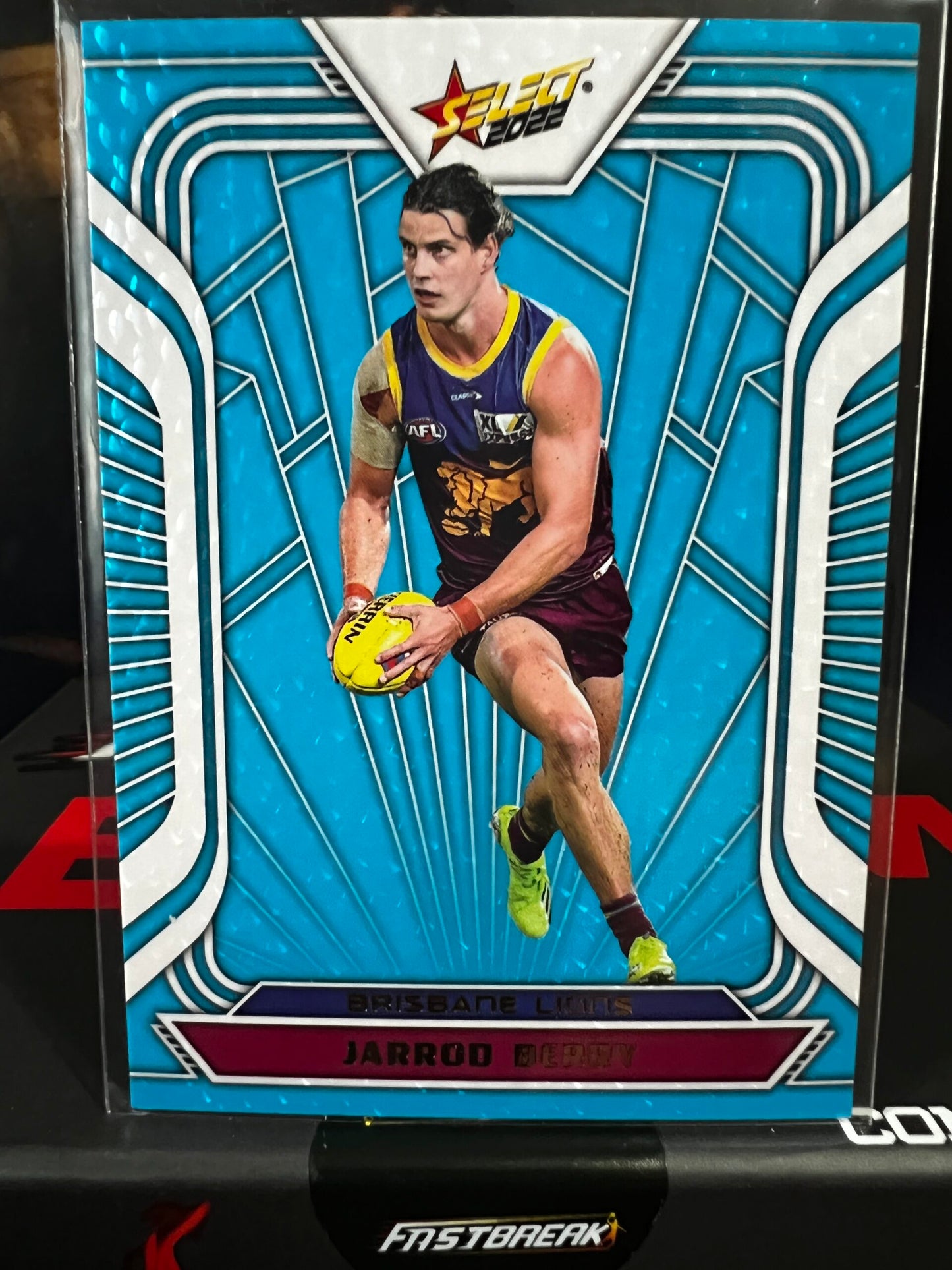Jarrod Berry - Brisbane - 2022 - Footy Stars  - Fractured Arctic Blue - 105/190
