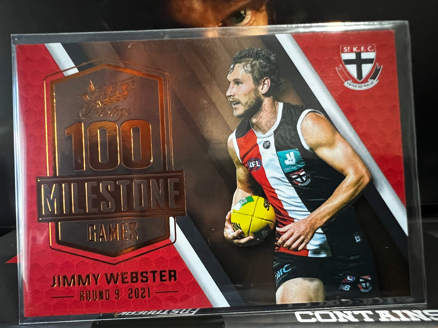 Jimmy Webster St Kilda 2022 Footy Stars Prestige Milestone Games 18/195
