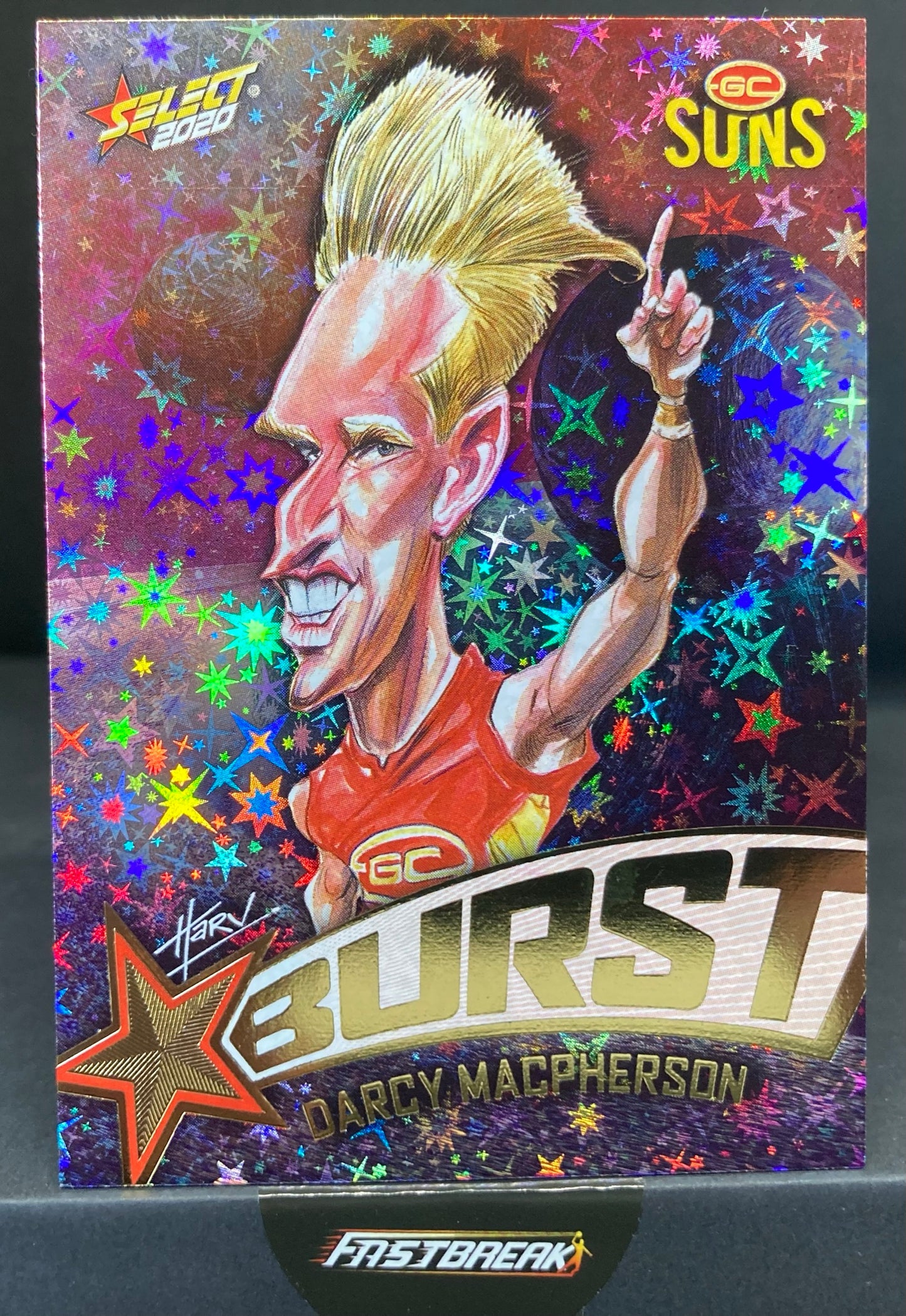 Darcy McPherson - Gold Coast - 2020 - Footy Stars - Starburst Galactic - 116/210