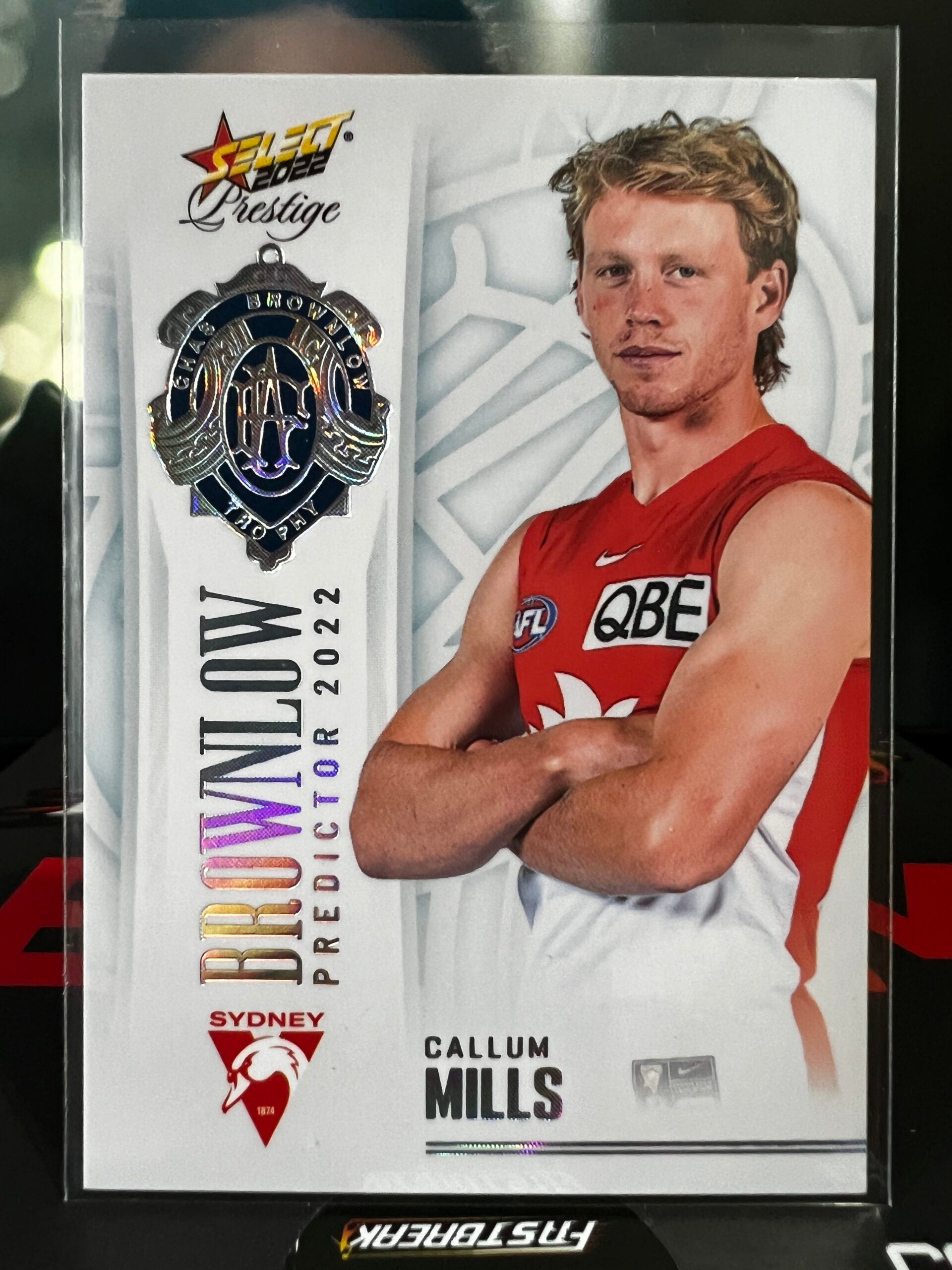 Callum Mills Sydney 2022 Footy Stars Prestige Platinum Brownlow Predictor 47/60