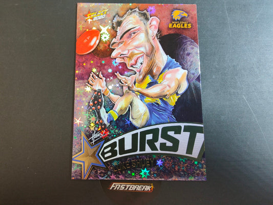 Luke Shuey - West Coast - 2020 - Footy Stars - Galactic Starburst - 87/210