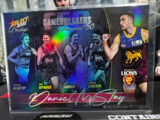 Daniel McStay - Brisbane - 2022 - Footy Stars Prestige - Gamebreakers - 563/750
