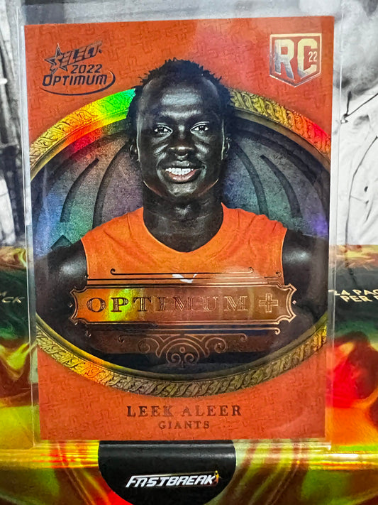 Leek Aleer - GWS - 2022 - Optimum - Optimum Plus Parallel Rookie RC - 55/115