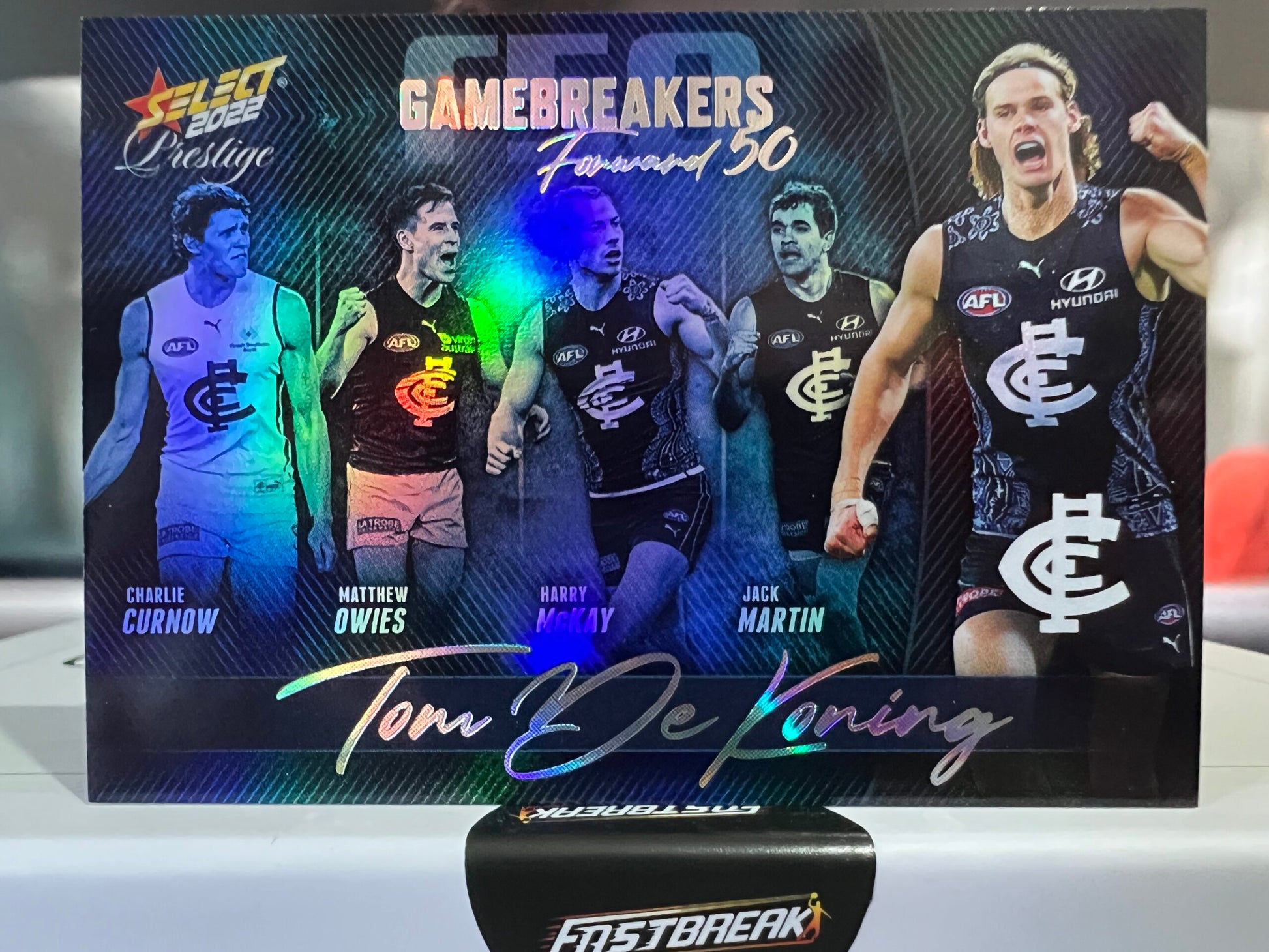 Tom DeKoning - Carlton - 2022 - Prestige - Gamebreakers - 188/750