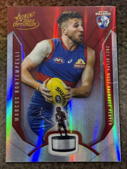 Marcus Bontempelli Western Bulldogs 2022 Optimum Medal AFLPA MVP 18/50
