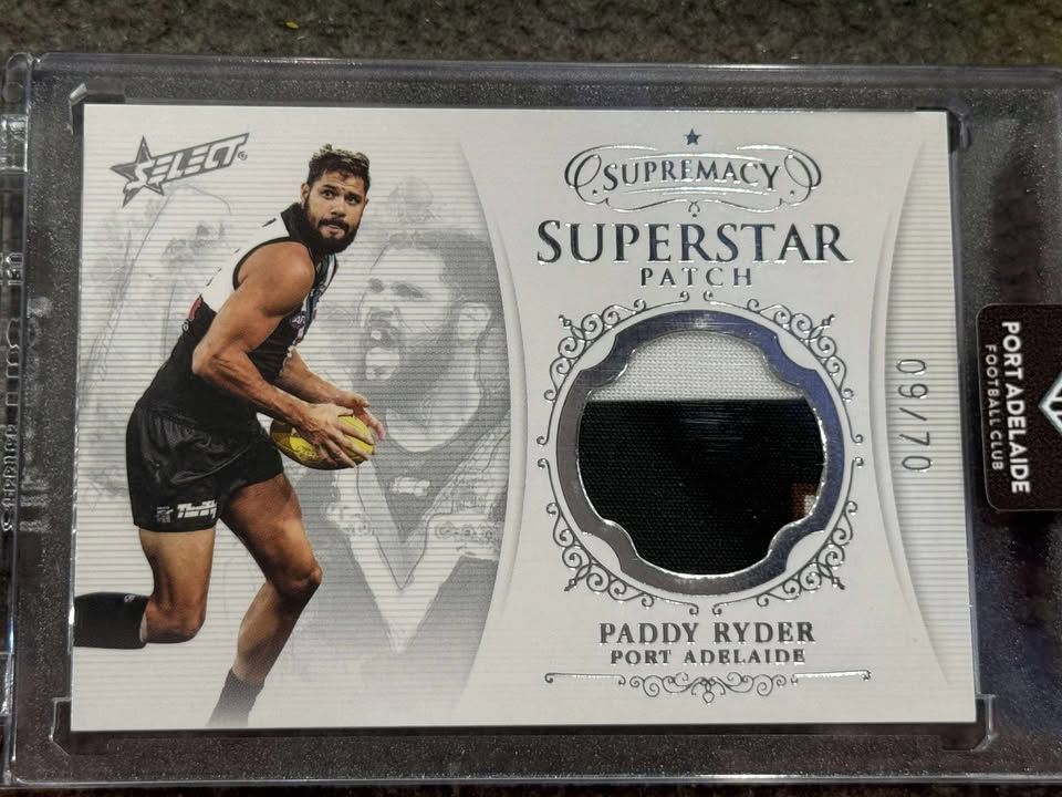 Paddy Ryder Port Adelaide 2019 Supremacy Superstar Patch 09/70