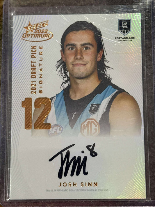 Josh Sinn Port Adelaide 2022 Optimum DPS 106/170