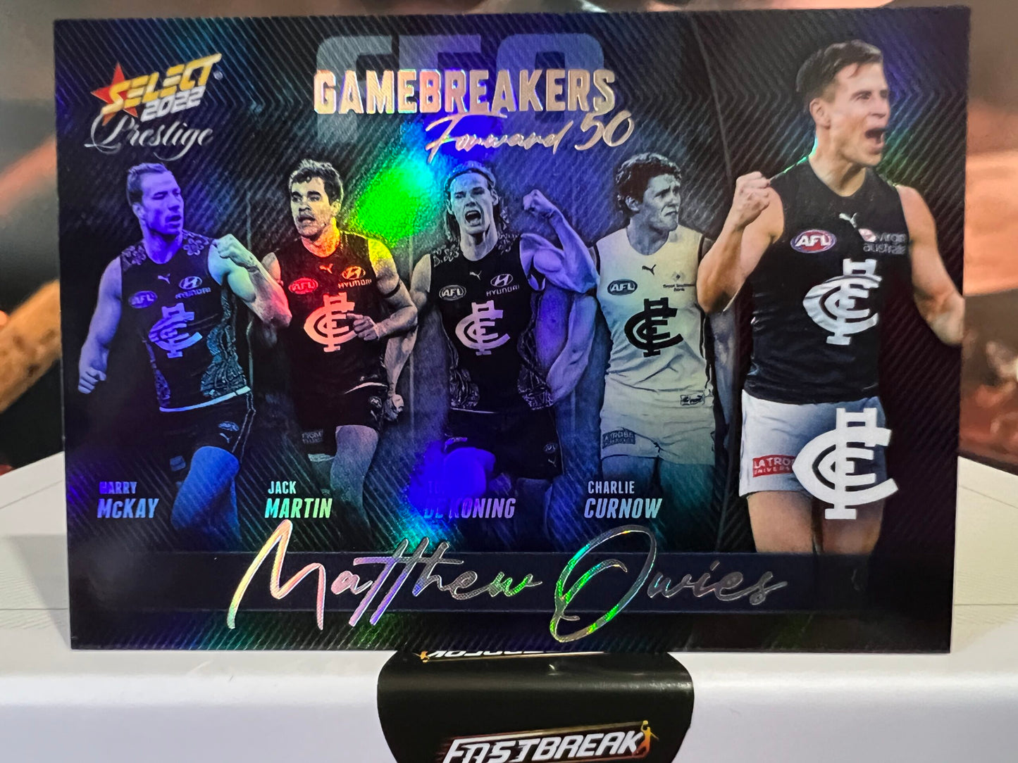 Matthew Owies - Carlton - 2022 - Prestige - Gamebreakers - 394/750