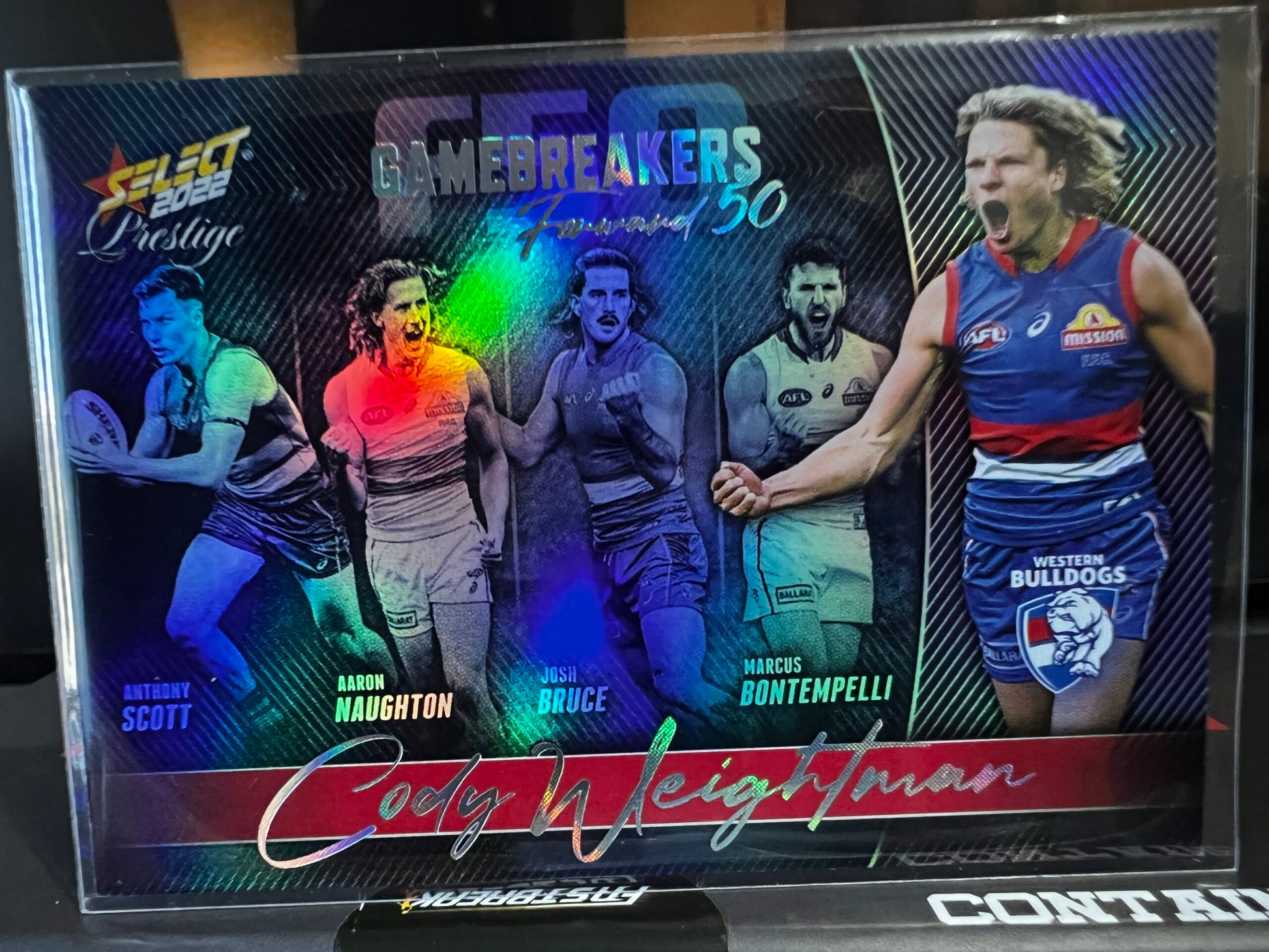 Cody Weightman Western Bulldogs 2022 Footy Stars Prestige Gamebreakers 579/750