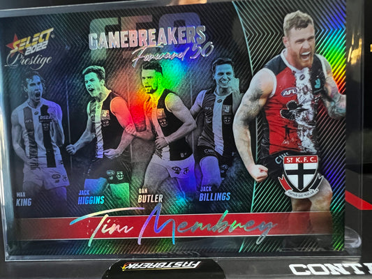 Tim Membery - St Kilda - 2022 - Footy Stars Prestige - Gamebreakers - 239/750