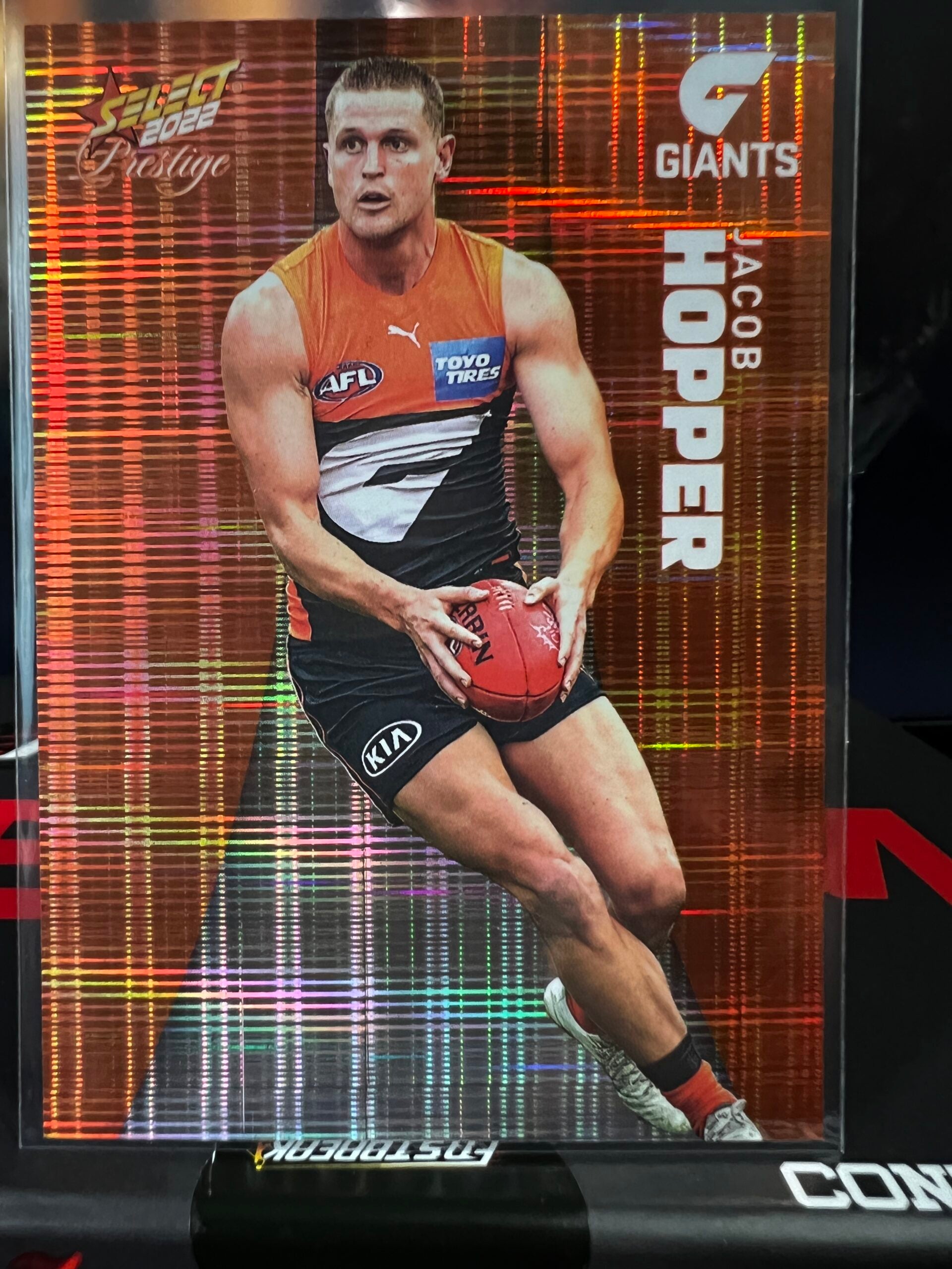 Jacob Hopper - GWS - 2022 - Footy Stars Prestige - Orange Parallel - 105/210