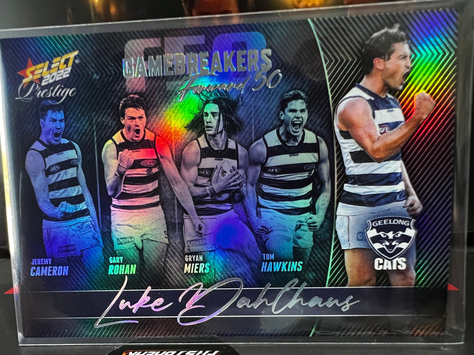 Luke Dahlhaus - Geelong - 2022 - Footy Stars Prestige - Gamebreakers - 624/750