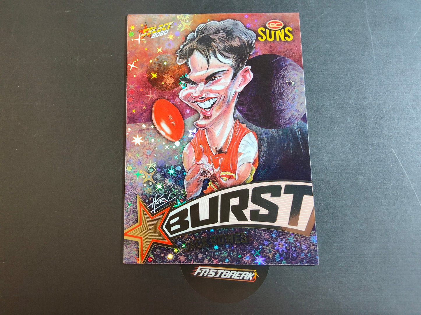 Jack Bowes - Gold Coast - 2020 - Footy Stars - Galactic Starburst - 66/210