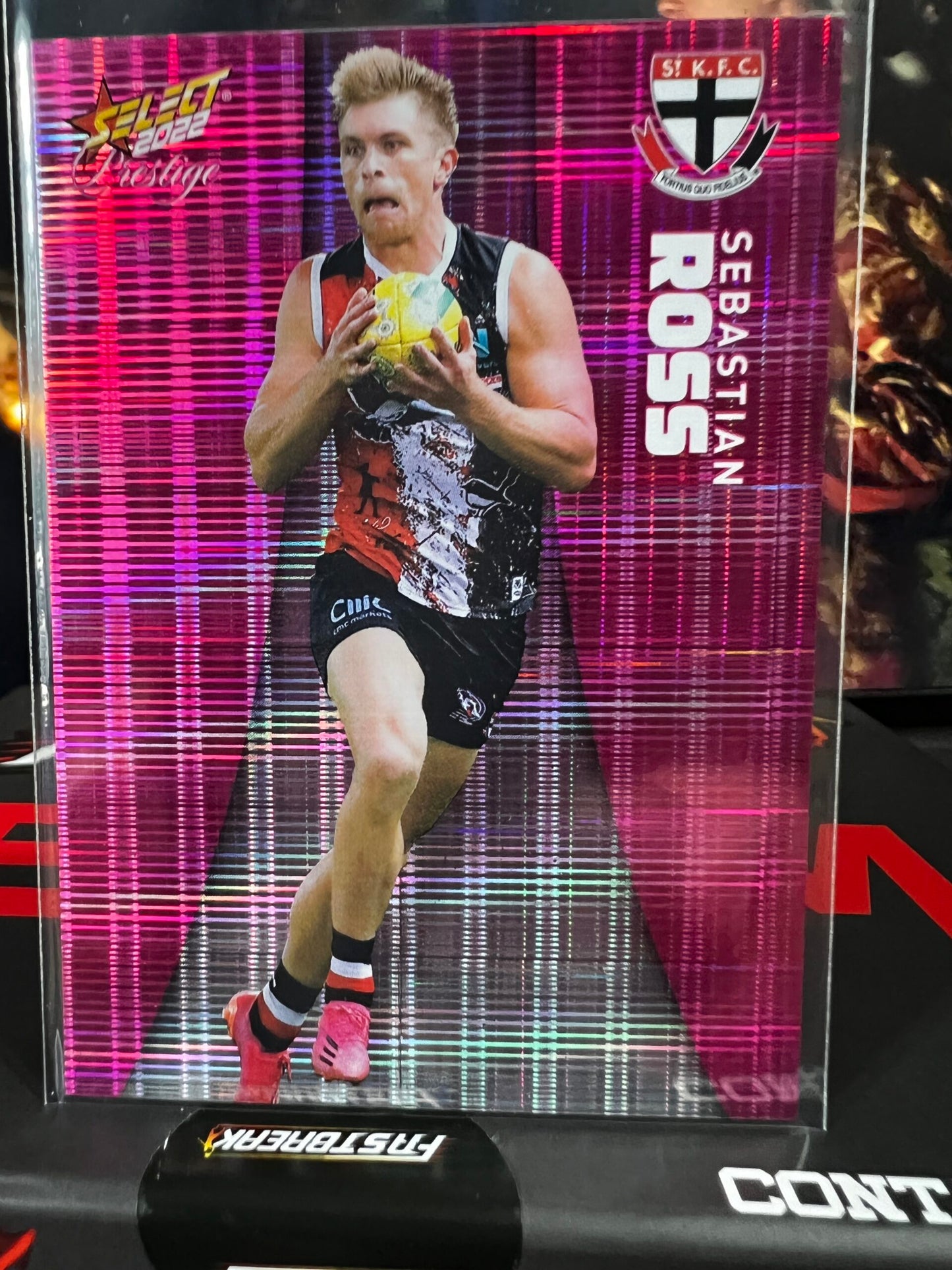 Sebastian Ross - St Kilda - 2022 - Footy Stars Prestige - Pink Parallel - 11/325