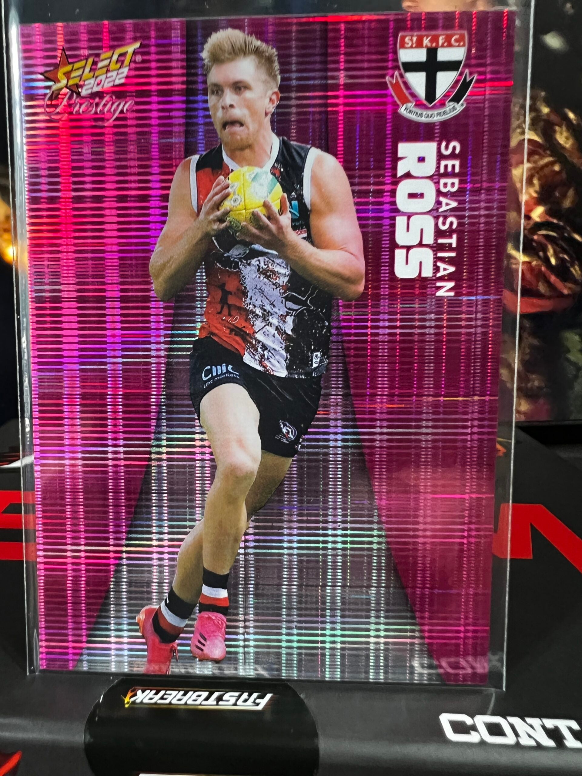 Sebastian Ross - St Kilda - 2022 - Footy Stars Prestige - Pink Parallel - 11/325